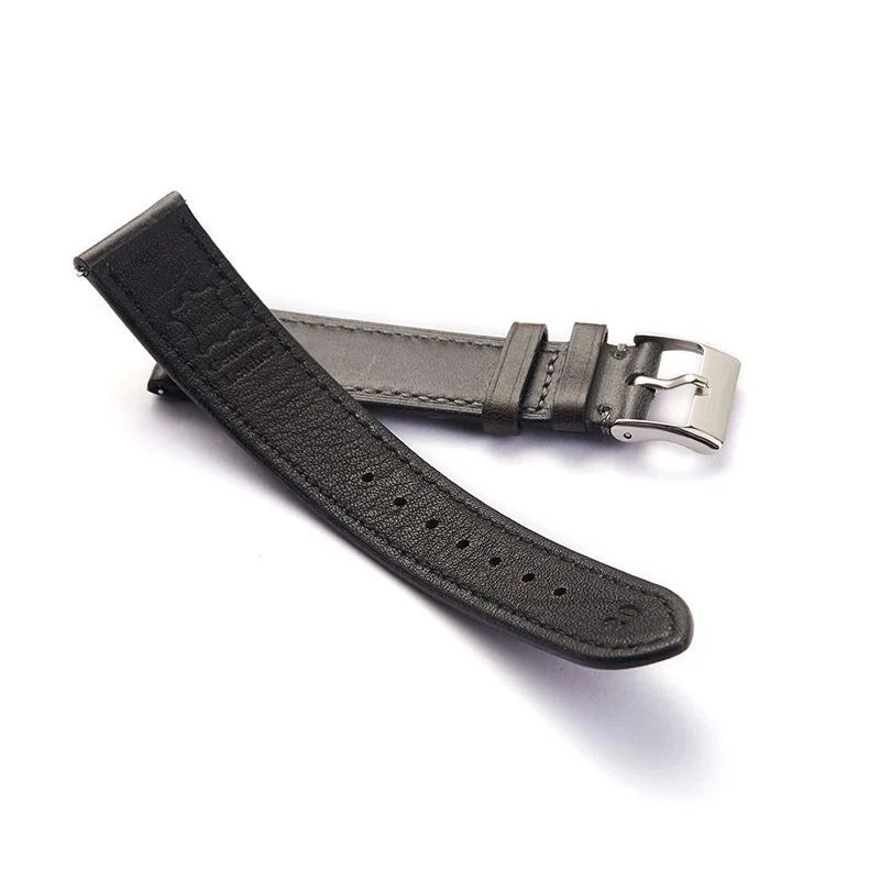 Close-up of pueblo slim watch strap pin buckle