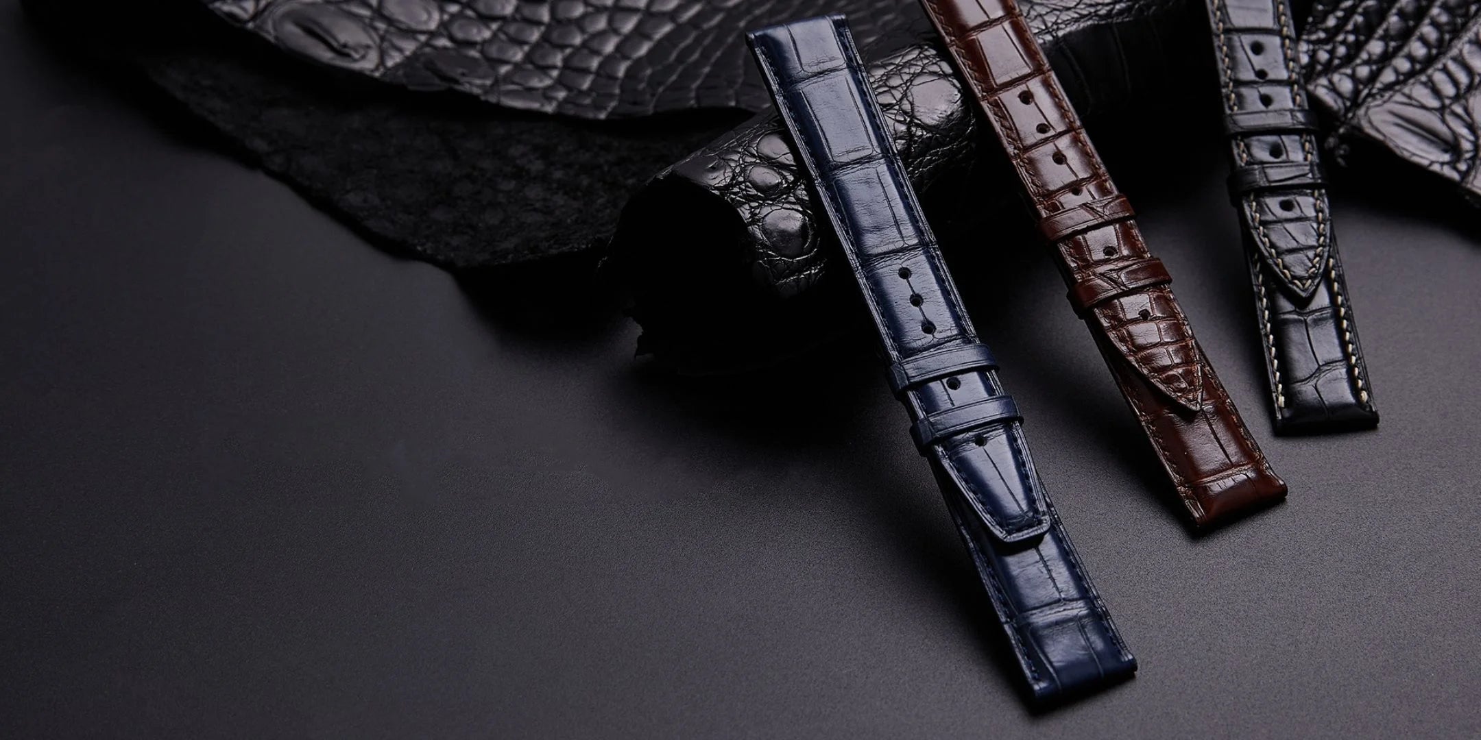WatchesMate-PC_Alligator-Textured Leather Watch Straps