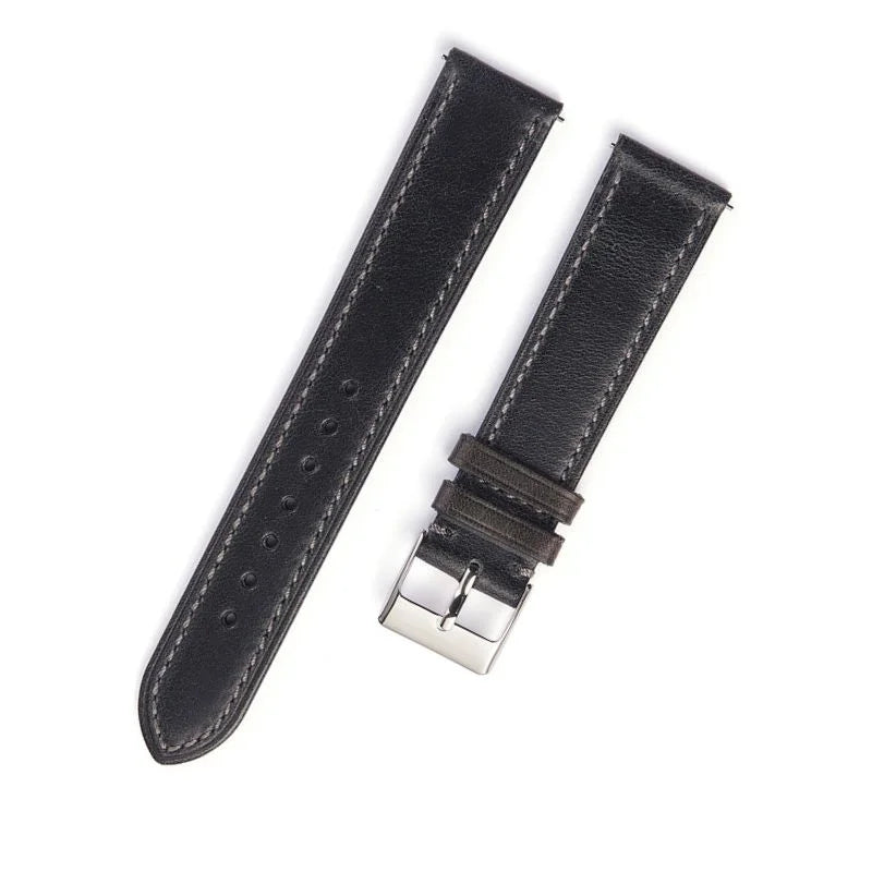 WatchesMate black pueblo slim watch strap