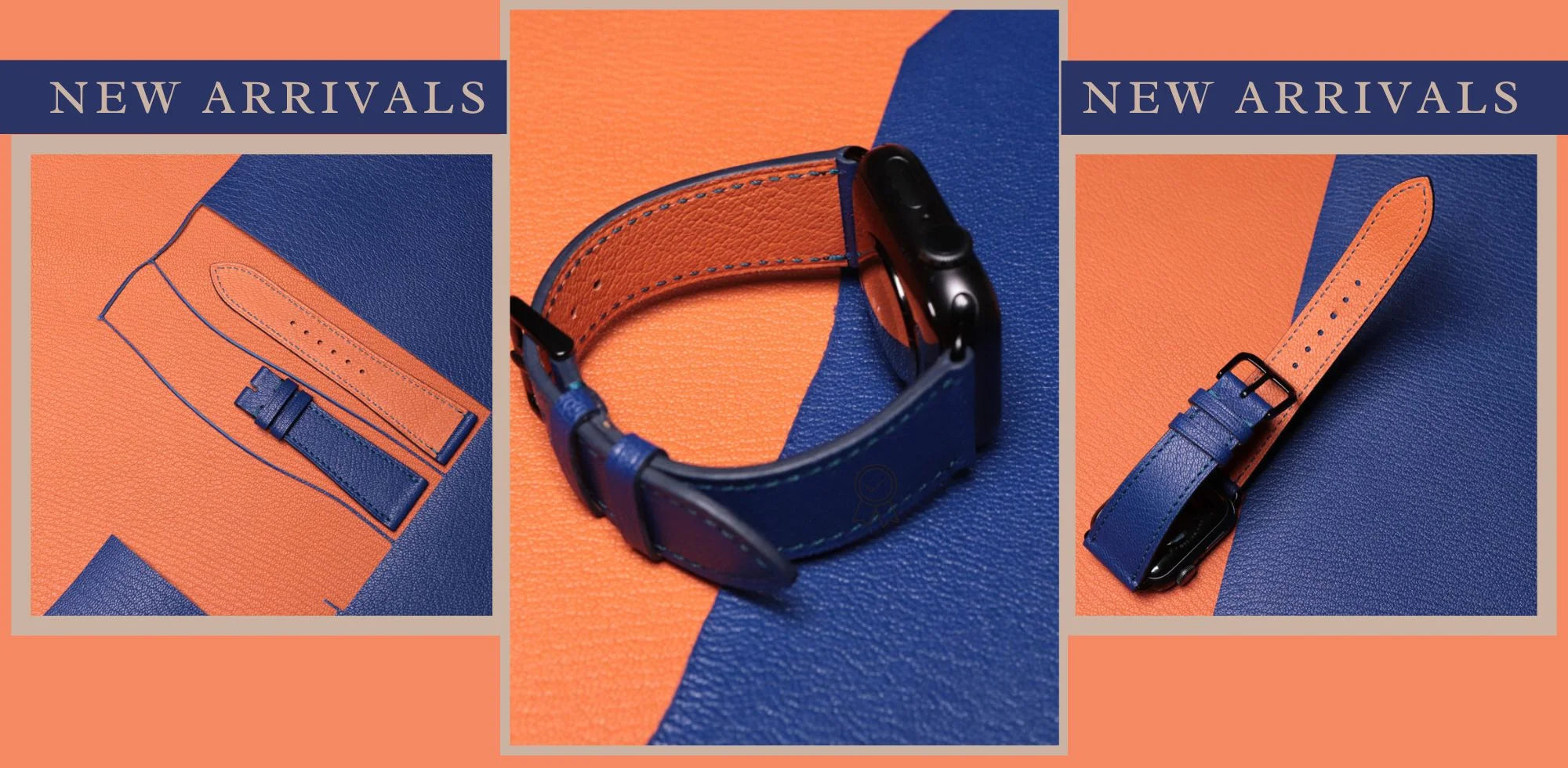 Handcrafted Leather Bands — Compatible with Apple Watch Series, Premium Comfort & Style.